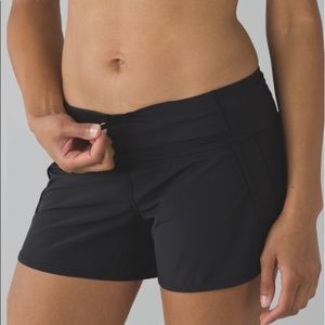 Lululemon Black Run Times Shorts Size 4